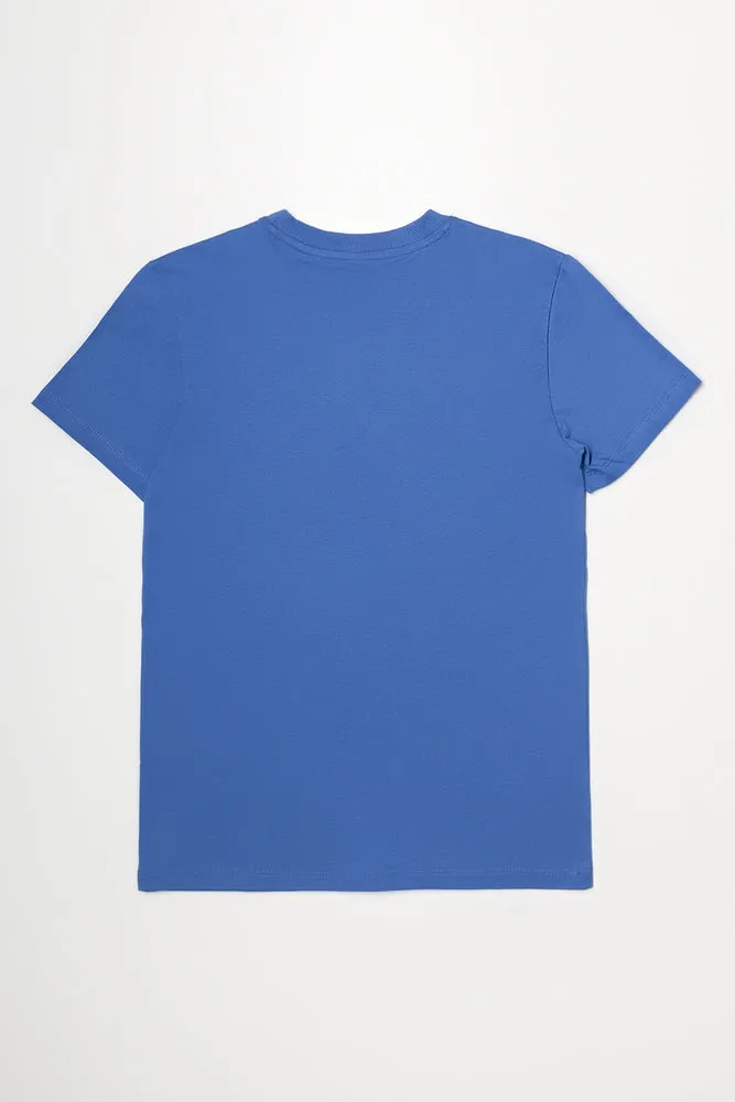 Short Sleeve T-Shirt Blue sold by Ackermas product image thumbnail 3