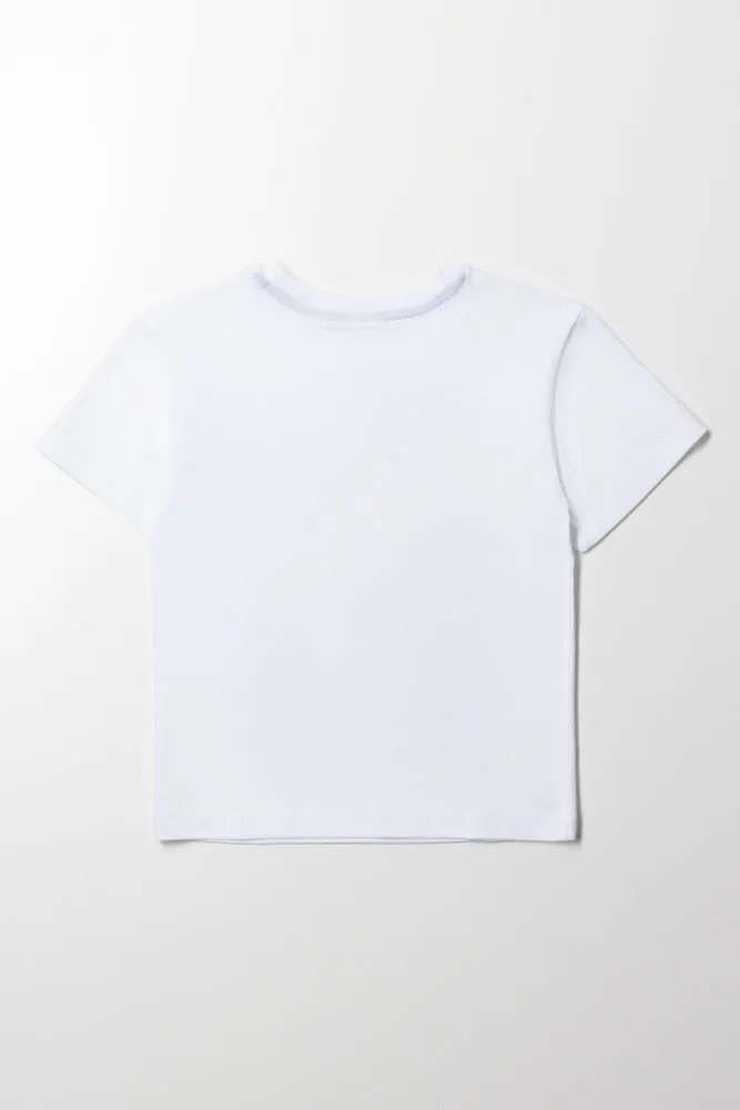 Sonic Short Sleeve T-Shirt White sold by Ackermas product image thumbnail 3