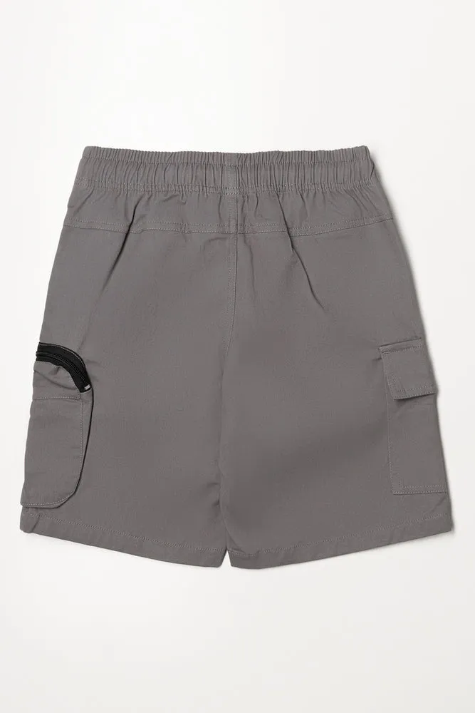 Denim Cargo Shorts Grey sold by Ackermas product image thumbnail 3