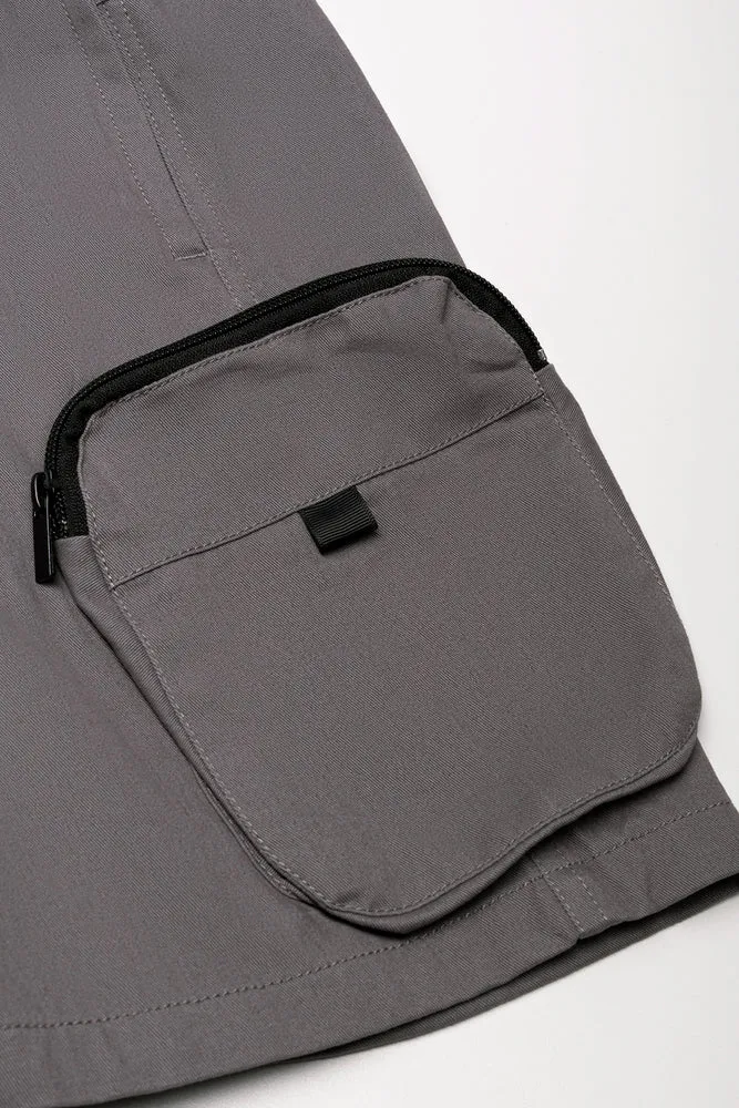 Denim Cargo Shorts Grey sold by Ackermas product image thumbnail 2