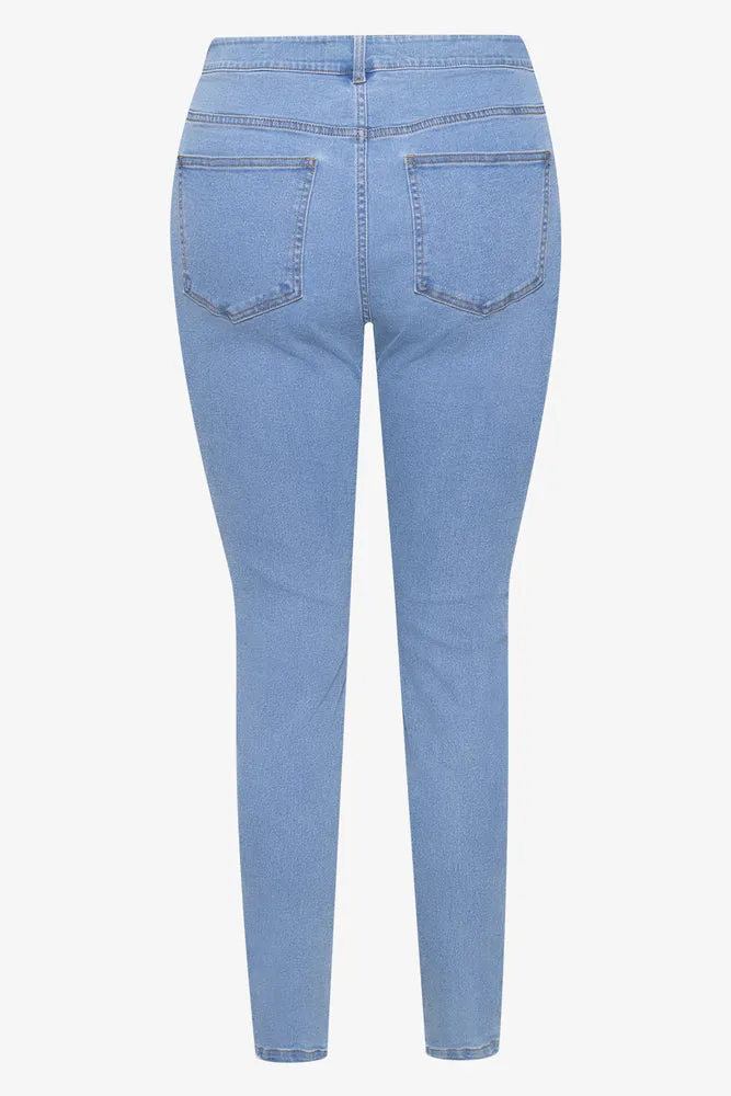 Tube Skinny Denim Jeans Light Blue sold by Ackermas product image thumbnail 2
