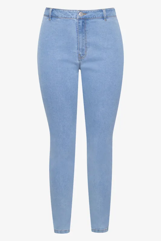Tube Skinny Denim Jeans Light Blue sold by Ackermas