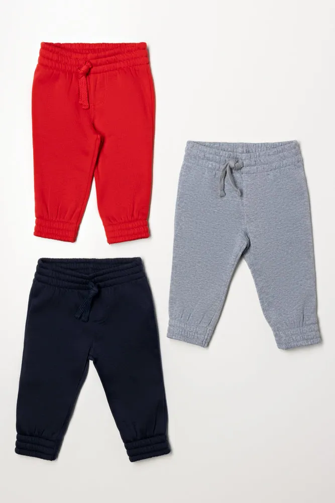 3 Pack Track Pants Navy, Grey And Black sold by Ackermas