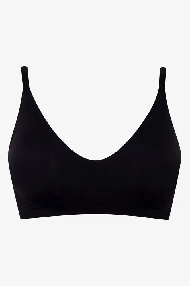 Bonded Wire Free Bralette Black sold by Ackermas