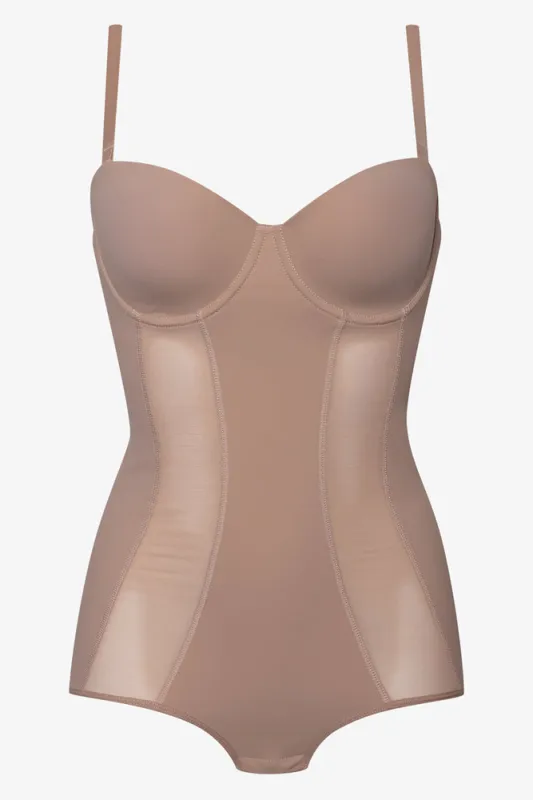 Shapewear Firm Control Power Mesh Bodysuit Natural sold by Ackermas