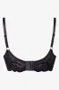 Plus Size 2 Pack Lace Non Padded Underwire Bra Black And Pink sold by Ackermas