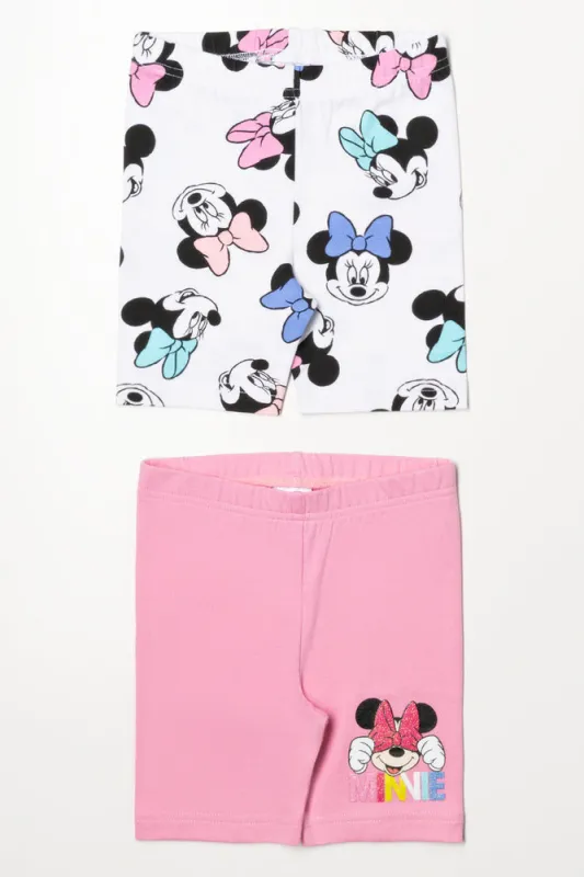 Minnie Mouse 2 Pack Cycling Shorts Pink sold by Ackermas