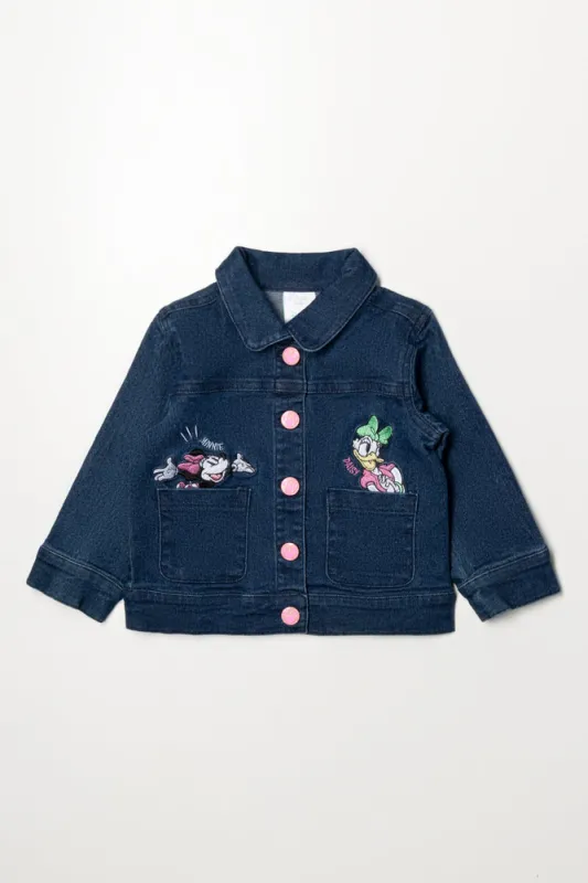 Minnie Mouse Embroidered Denim Jacket Blue sold by Ackermas