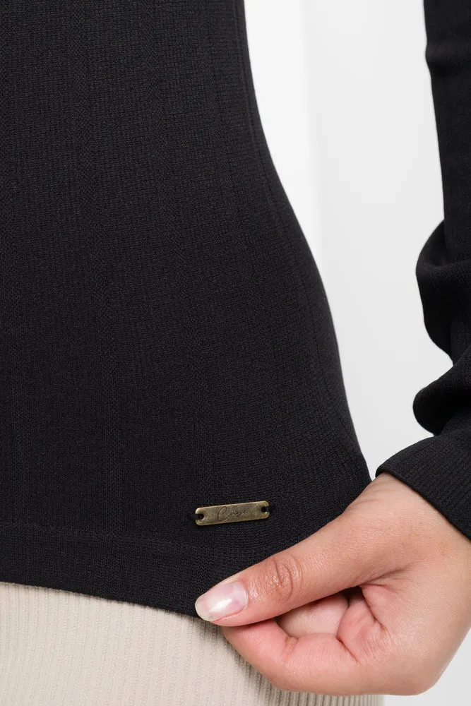 Crew Neck Tshirt Seamless Black sold by Ackermas product image thumbnail 4