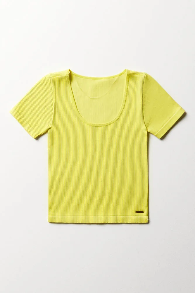 Seamfree T Shirt Lime sold by Ackermas product image thumbnail 5