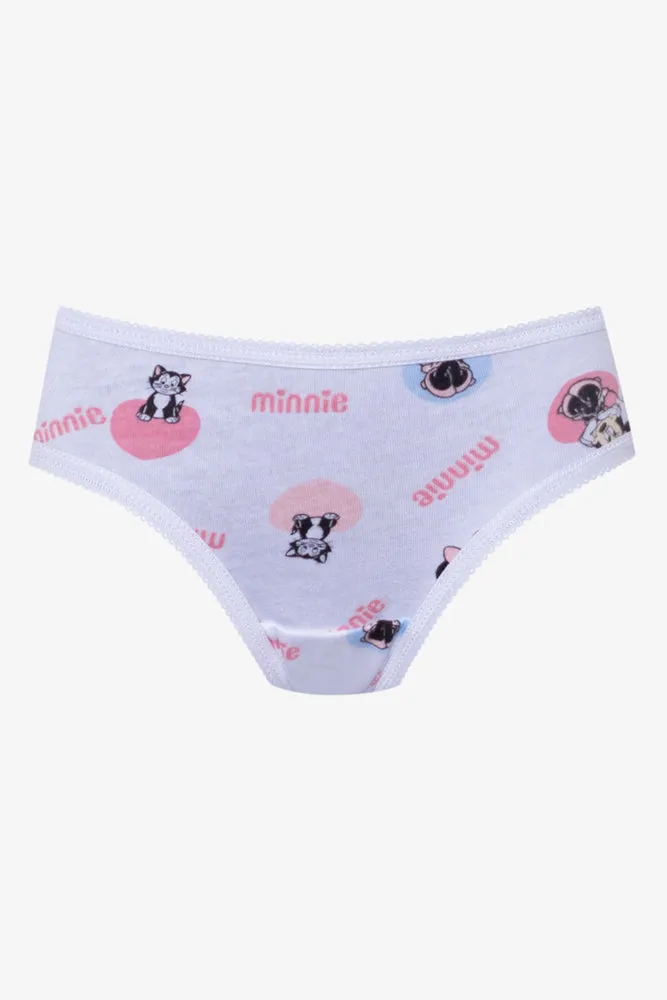 Minnie Mouse 3 Pack Bikini Panties White, Pink And Blue sold by Ackermas product image thumbnail 2