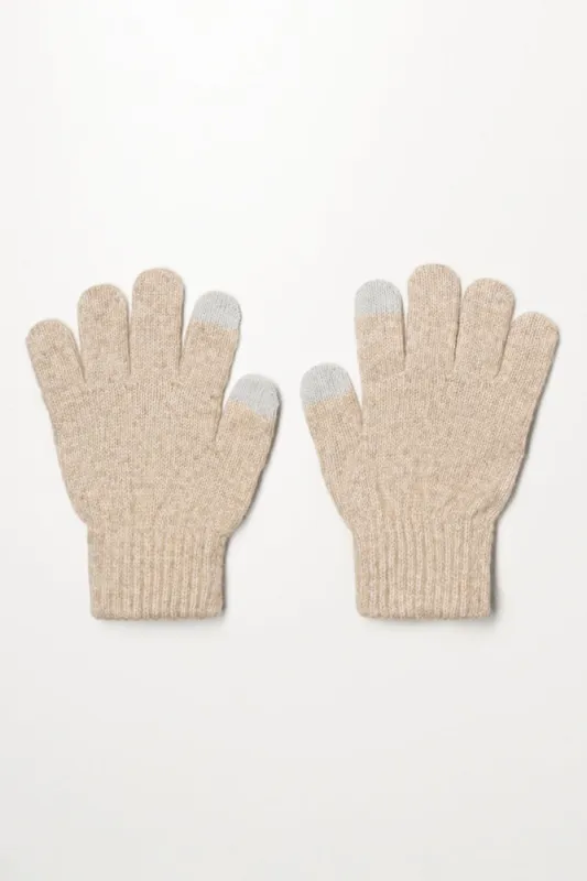 TOUCH SCREEN GLOVE OATMEAL MEL sold by Ackermas