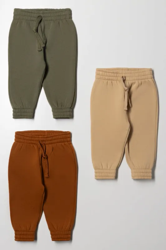 3 PACK TRACK PANTS TABACCO STONE AND FATIGUE sold by Ackermas