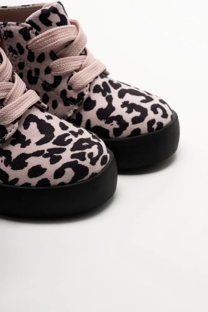 Hybrid Hightop Sneaker Leopard Print Pink sold by Ackermas product image thumbnail 3