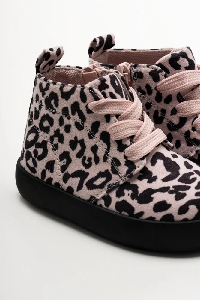 Hybrid Hightop Sneaker Leopard Print Pink sold by Ackermas product image thumbnail 4
