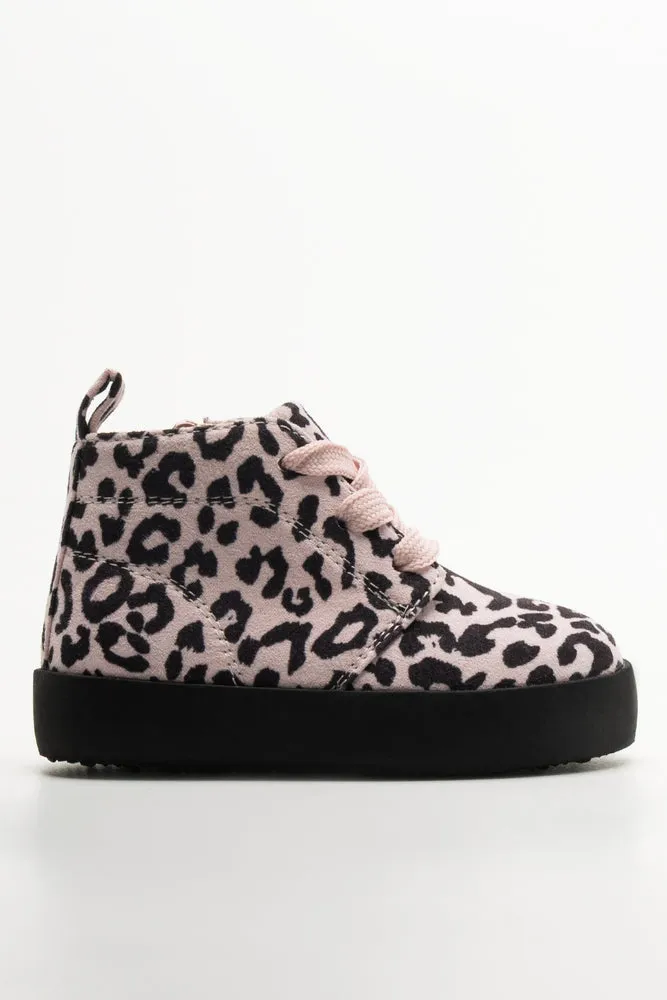 Hybrid Hightop Sneaker Leopard Print Pink sold by Ackermas product image thumbnail 2