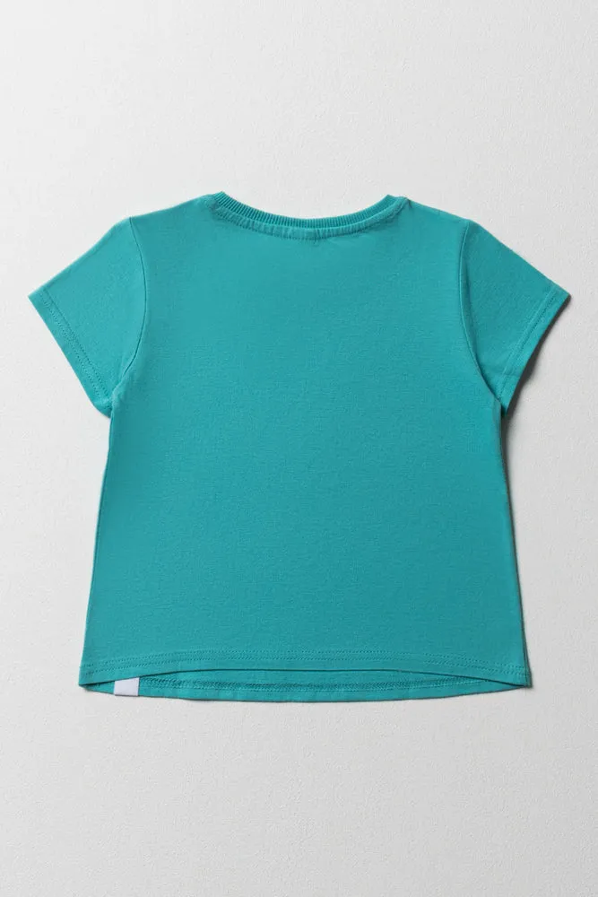 Short Sleeve T-Shirt Teal sold by Ackermas product image thumbnail 4