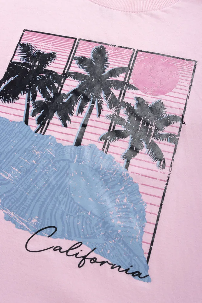 OVERSIZED TSHIRT CALI SHELL SWEET LILAC sold by Ackermas product image thumbnail 2