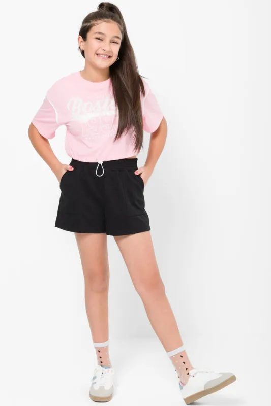 Pull On Shorts Black sold by Ackermas