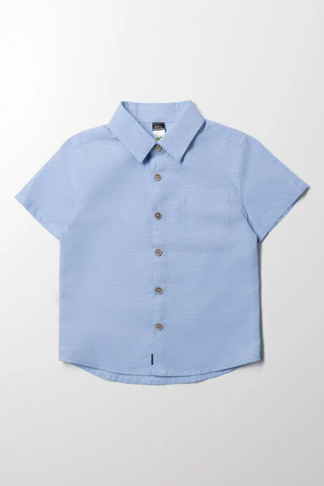 Short Sleeve Shirt Blue sold by Ackermas