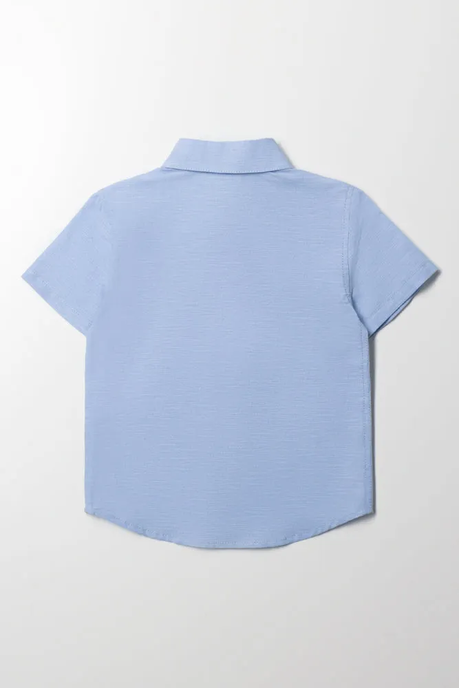 Short Sleeve Shirt Blue sold by Ackermas product image thumbnail 4