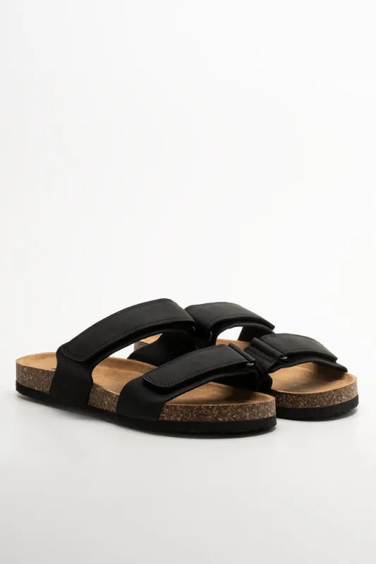 Double Strap Sandals Black sold by Ackermas