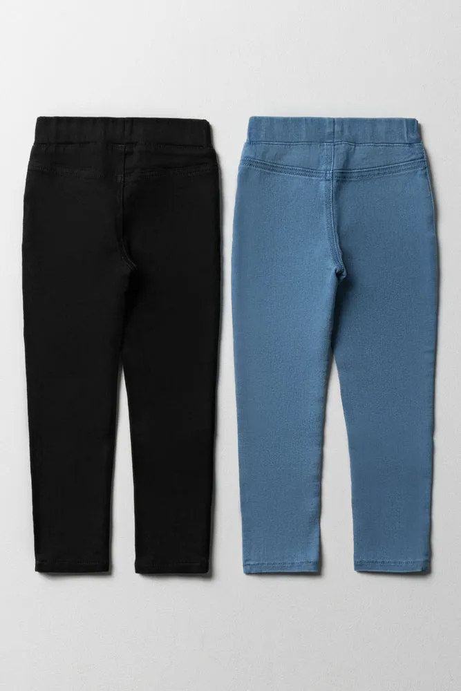 2 Pack Jeggings Blue And Black sold by Ackermas product image thumbnail 4