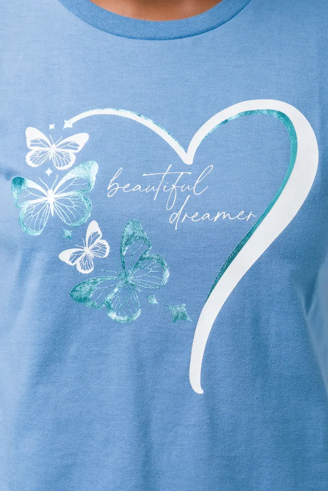 Beautiful Dreamer Capri Pyjamas Blue sold by Ackermas product image thumbnail 4