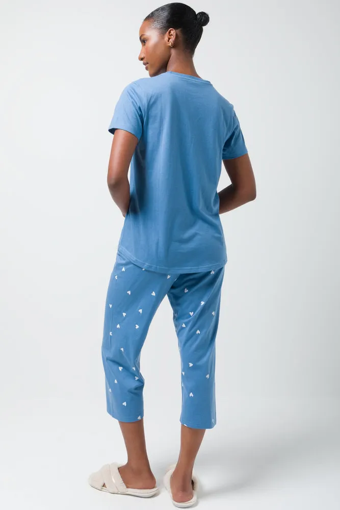 Beautiful Dreamer Capri Pyjamas Blue sold by Ackermas product image thumbnail 3
