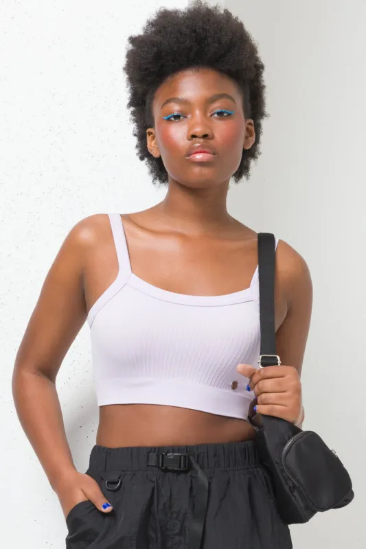Seamless Crop Vest Purple sold by Ackermas