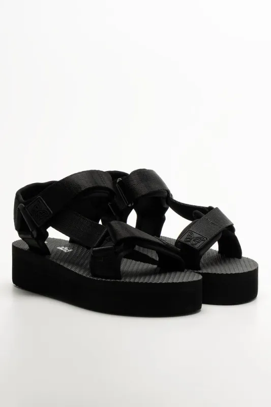 Platform Sandals Black sold by Ackermas