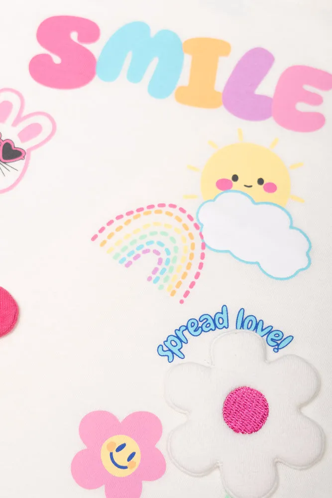 Dropped Shoulder Boxy Tee Cream sold by Ackermas product image thumbnail 2