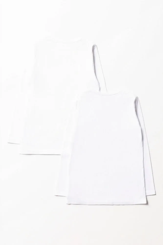 2 Pack Long Sleeve Vests White sold by Ackermas product image thumbnail 3
