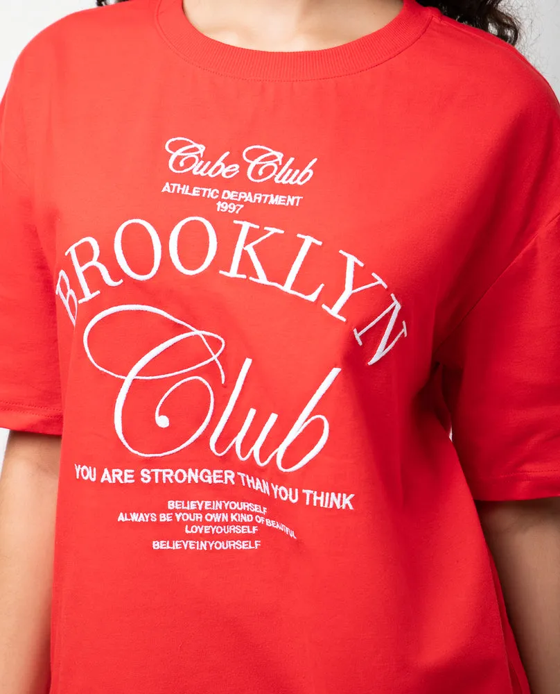 Oversized Graphic T-Shirt Red sold by Ackermas product image thumbnail 4