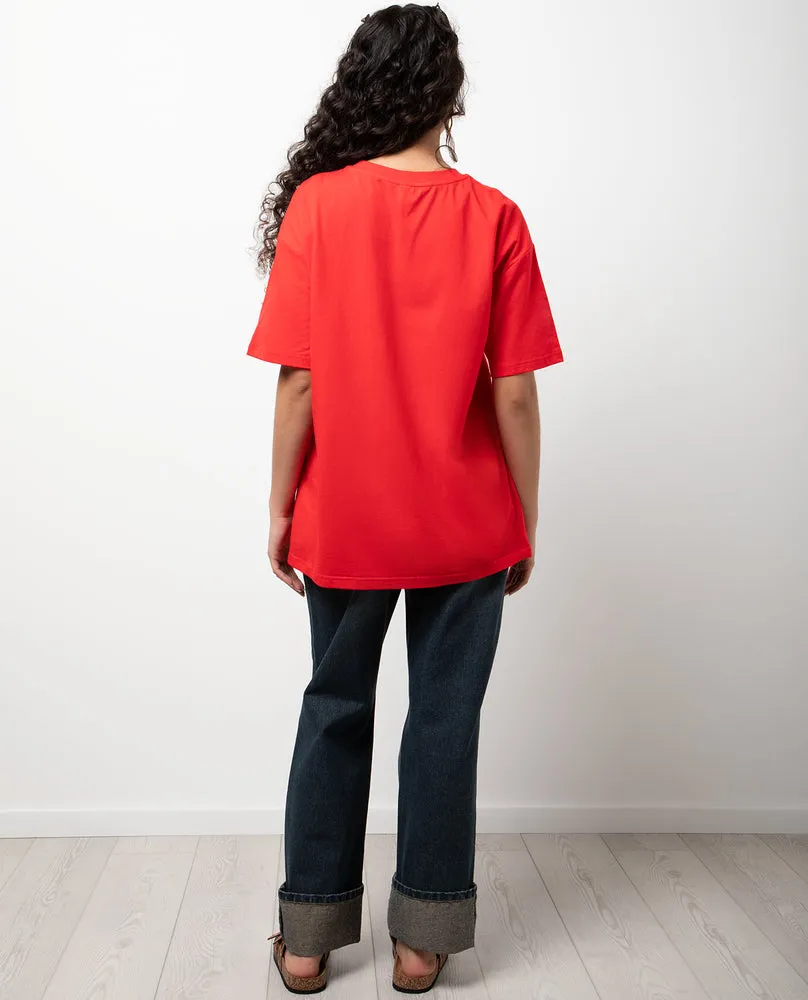Oversized Graphic T-Shirt Red sold by Ackermas product image thumbnail 3