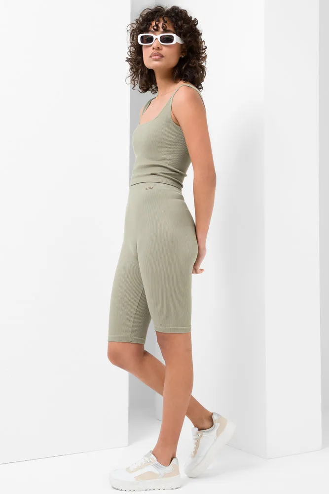 Seamfree Rib Vest Vetiver sold by Ackermas product image thumbnail 2