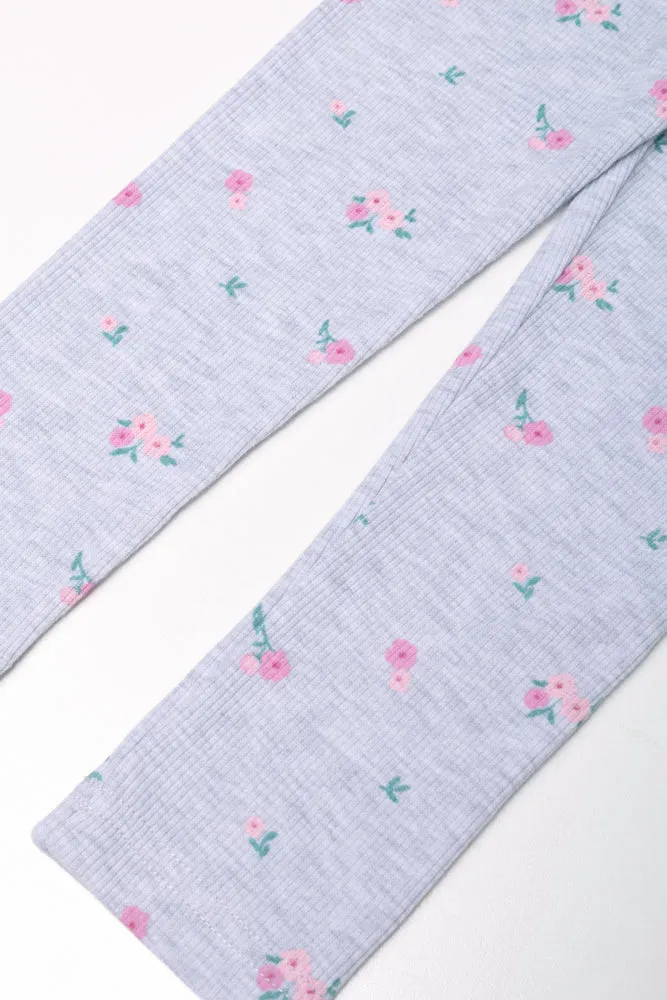 Floral Long Legging Grey sold by Ackermas product image thumbnail 2