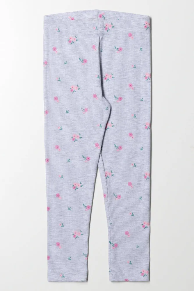 Floral Long Legging Grey sold by Ackermas