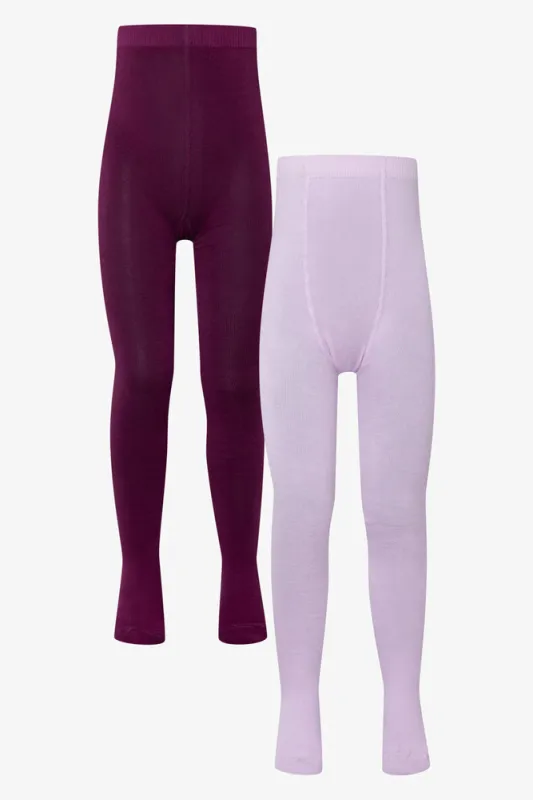 2 Pack Tights Plain Burgundy sold by Ackermas