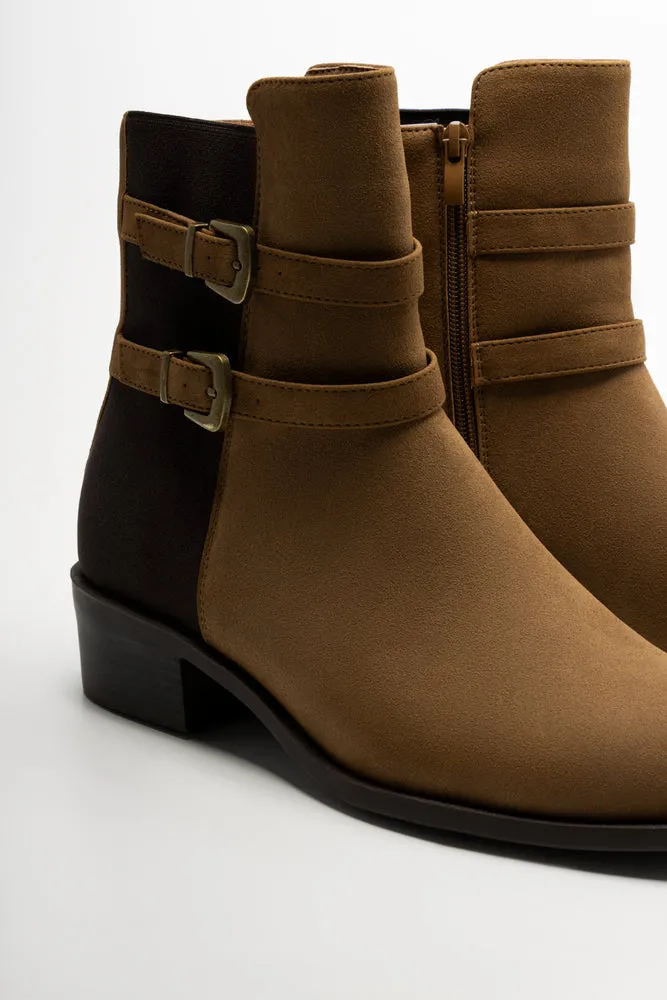 Double Buckle Boot Natural sold by Ackermas product image thumbnail 4