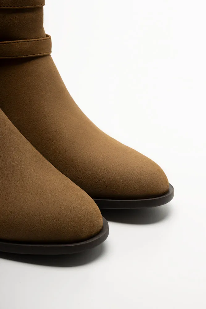 Double Buckle Boot Natural sold by Ackermas product image thumbnail 3