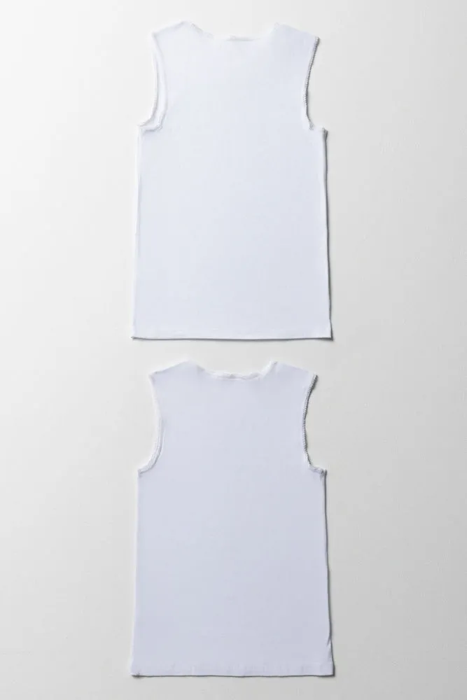 2 Pack Sl Vest White sold by Ackermas product image thumbnail 3