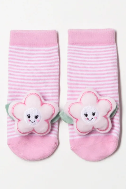 Flower Socks Pink sold by Ackermas