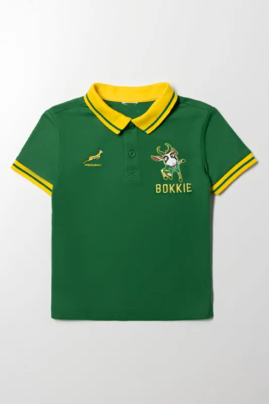 Bokkie Short Sleeve Golfer Green sold by Ackermas