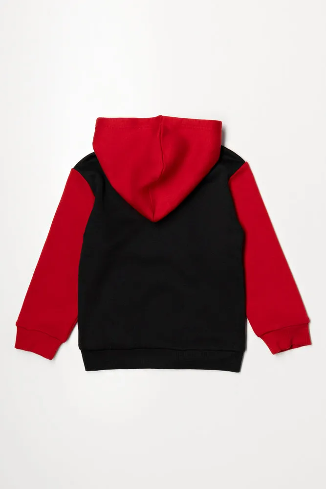 Spider-Man Zip Through Tracktop Black sold by Ackermas product image thumbnail 3