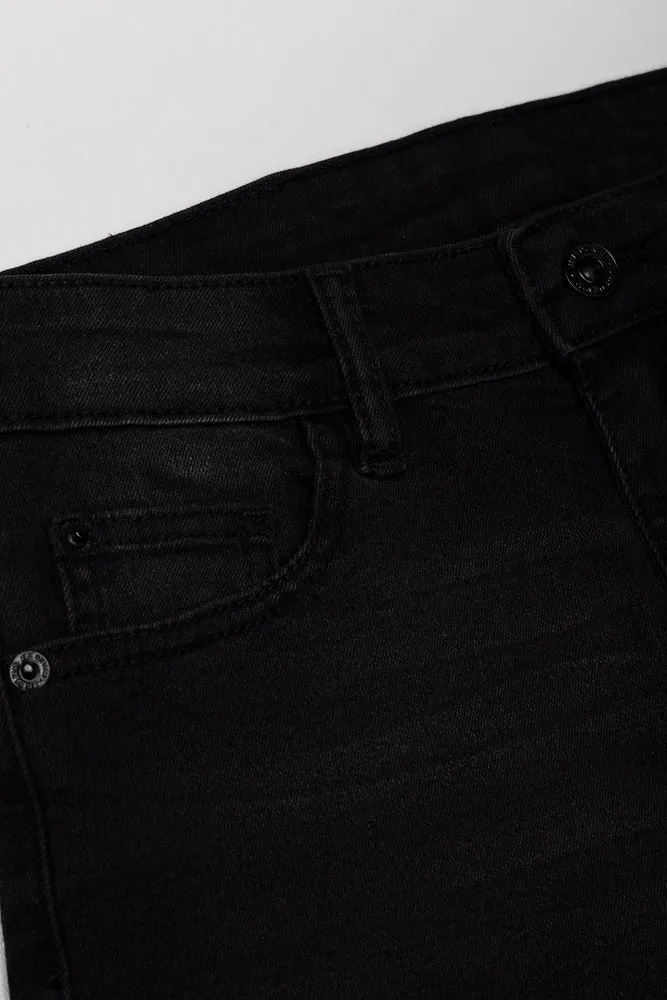 Denim Shorts Black sold by Ackermas product image thumbnail 2