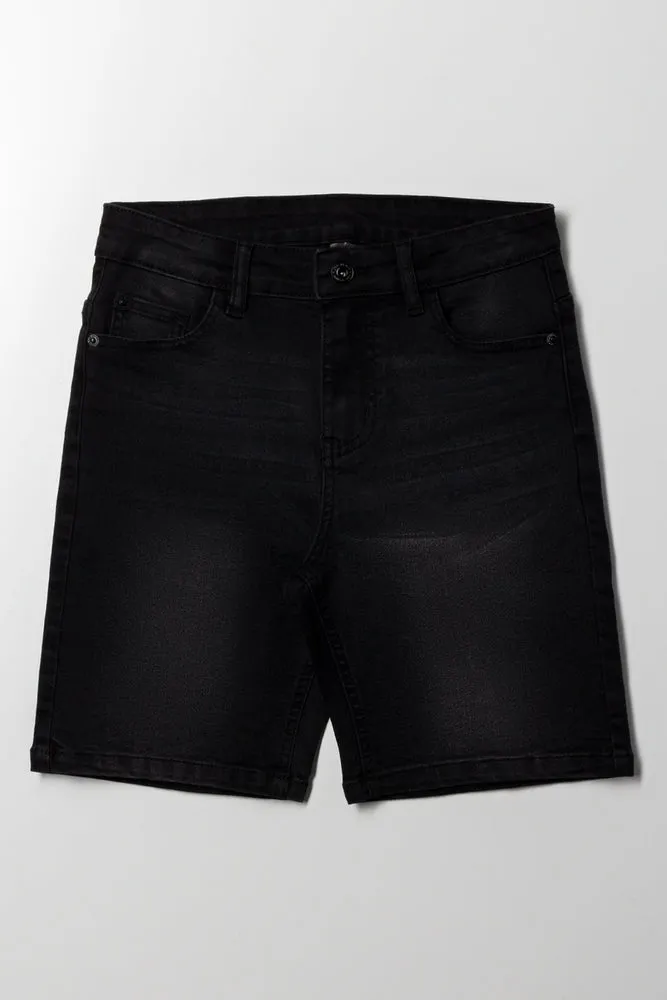Denim Shorts Black sold by Ackermas