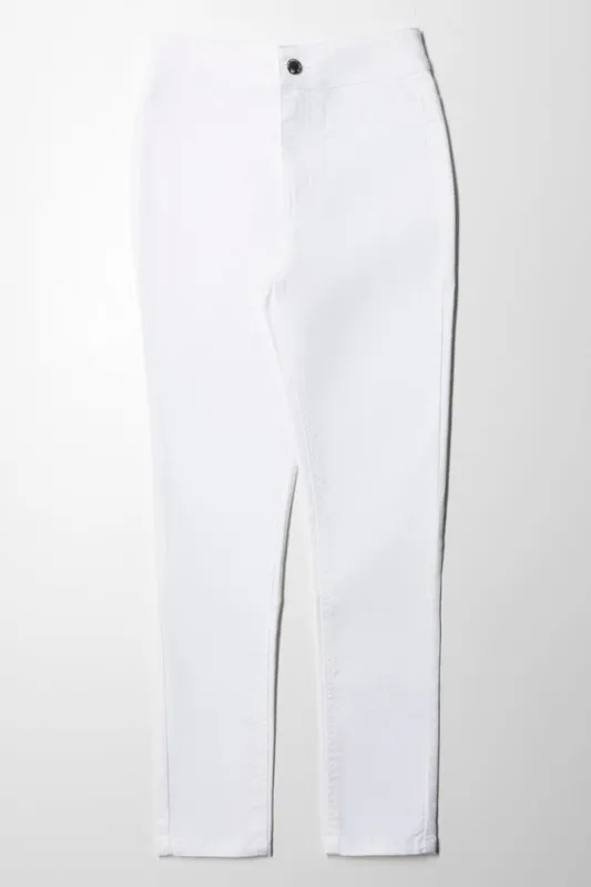 Tube Denim Jeans White sold by Ackermas