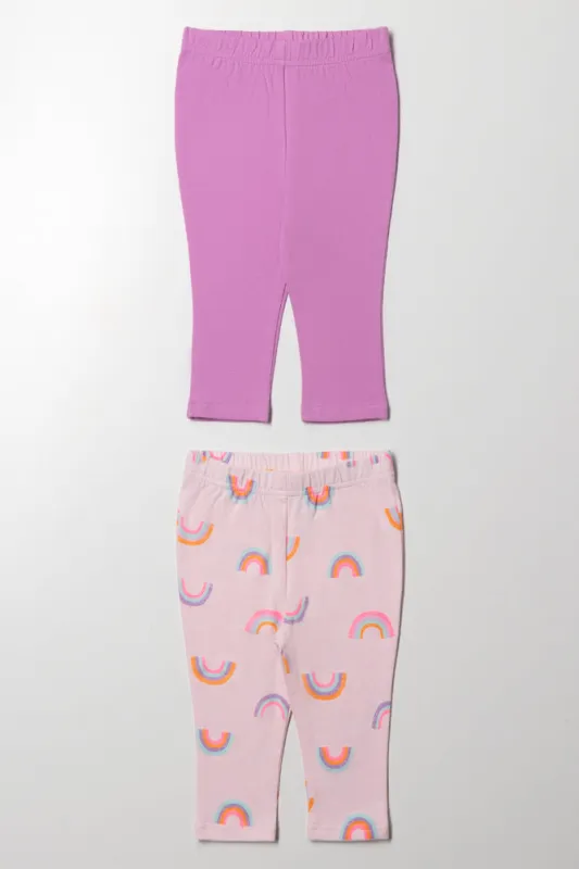 2 Pack Leggings Lilac And pink sold by Ackermas