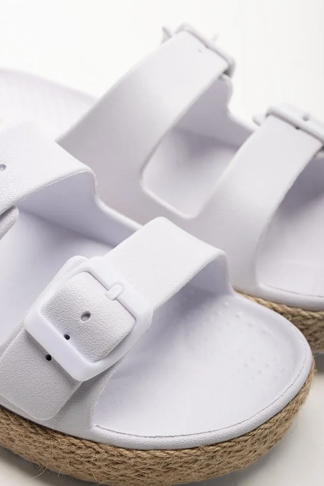 Double Buckle Sandals White sold by Ackermas product image thumbnail 3